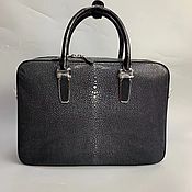 Сумки и аксессуары handmade. Livemaster - original item Briefcase - bag, made of polished genuine sea stingray leather. Handmade.