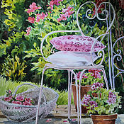Картины и панно handmade. Livemaster - original item Watercolor painting Pink Provence. Handmade.
