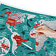 Mapa De Travel Map Marine World. Decor. mybestbox (Mybestbox). Ярмарка Мастеров.  Фото №5
