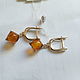 Earrings 'CHERRIES' AMBER925 silver. Earrings. Gems&Silver Jewelry. Online shopping on My Livemaster.  Фото №2