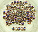 Glass 40pcs x iris purple drops, Beads, Prague,  Фото №1