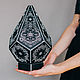Интерьерный проекционный светильник "Metatron Black Crystal". Настольные лампы. Tesso Art:  Светильники и интерьер. Ярмарка Мастеров.  Фото №6