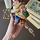 Ёлочная игрушка «Баба Яга на метле». Игрушки. Анастасия Милютина. Ярмарка Мастеров.  Фото №5