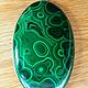 Malachite (large pendant in silver 80/51/7 mm) Kolwezi district,Congo. Cabochons. Stones of the World. My Livemaster. Фото №6