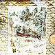 Зимний экспресс- картина акварелью, Картины, Москва,  Фото №1