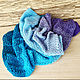 Stole Scarf Cape all season knitted cotton, Wraps, Voronezh,  Фото №1