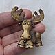 Collectible Moose brooch from JJ, Vintage brooches, Obninsk,  Фото №1