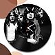 Часы-портрет на виниловой пластинке AC/DC, Часы из виниловых пластинок, Челябинск,  Фото №1