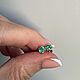 Заказать Серьги с изумрудом 0.85 ct. Елена. Ярмарка Мастеров. . Серьги классические Фото №3