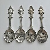 Винтаж handmade. Livemaster - original item Set of tin spoons collection Castles of Germany. Handmade.