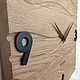 Wall clock made of wood Wave. Watch. Mitkin_workshop. My Livemaster. Фото №5