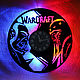 Wall clock with led light from Warcraft record, Backlit Clocks, St. Petersburg,  Фото №1