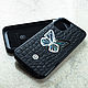 Заказать Euphoria HM Butterfly miniCROC - кожаный чехол iPhone перламутр. Euphoria HM. Ярмарка Мастеров. . Чехол Фото №3