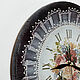 Деревянные часы с точечной росписью, Часы классические, Улан-Удэ,  Фото №1