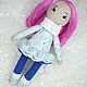 Crocheted play doll, the best doll as a gift for a girl, Stuffed Toys, Permian,  Фото №1