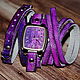 Women's wristwatches - Magenta, Lavender. Purple, Purple. Watches. FamilySkiners. My Livemaster. Фото №4