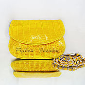 Сумки и аксессуары handmade. Livemaster - original item Clutch bag made from crocodile CROWN. Handmade.