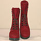 Order Women's felted boots Winter berry. MMwool (marinamol). Livemaster. . Boots Фото №3