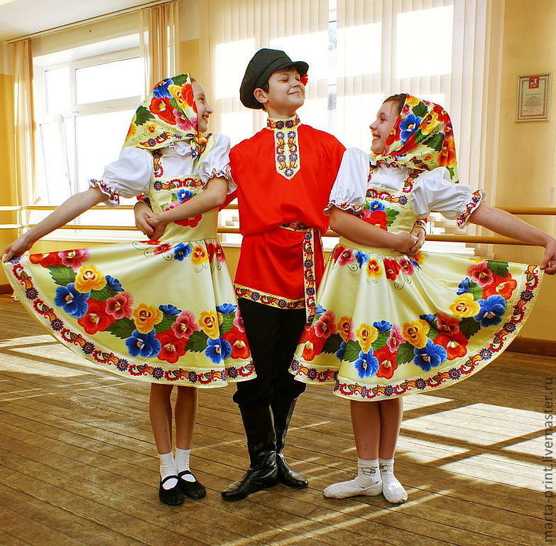 Детские русские народные костюмы для танцев