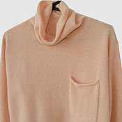 Одежда handmade. Livemaster - original item Jerseys: Knitted sweater with a draped collar. Handmade.