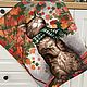 Комплект "Кошачья Любовь" из 3 шт полотенец. Полотенца. Мастерская Екатерина Вязаный Уют. Ярмарка Мастеров.  Фото №5
