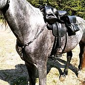 Зоотовары handmade. Livemaster - original item A set of Cossack officer`s saddle of the 1911 model with a bridle. Handmade.