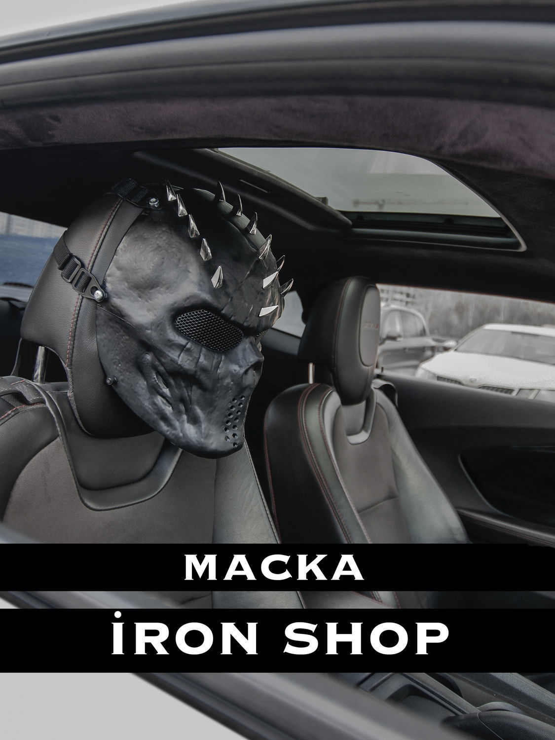 Чёрная матовая маска iRon Shop череп с шипами ( страйкбол / пейнтбол ) в  интернет-магазине Ярмарка Мастеров по цене 10625 ₽ – M8A0IRU |  Автомобильные сувениры, Москва - доставка по России