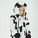 Rabbit fur kids jacket in white & black, Childrens outerwears, Moscow,  Фото №1