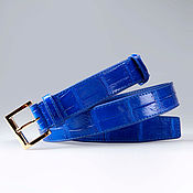 Аксессуары handmade. Livemaster - original item Genuine crocodile leather women`s belt, width 3 cm IMA3101C. Handmade.