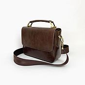Сумки и аксессуары handmade. Livemaster - original item Men`s leather bag color brown. Handmade.