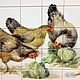 Tiles and tiles: apron 'In the chicken coop'. Tile. ArtFlera (artflera). My Livemaster. Фото №4