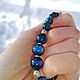 Браслет из кианита. Браслет из бусин. Wrist Minerals. Ярмарка Мастеров.  Фото №4