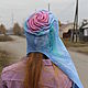 Felted beanie hat 'rose' ears-scarf. Caps. silk wool. Online shopping on My Livemaster.  Фото №2