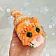 Вязаная игрушка-брелок кот амигуруми, Амигуруми куклы и игрушки, Москва,  Фото №1