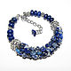 Blue bracelet bunch of 'Sky' blue stones, Bead bracelet, Moscow,  Фото №1