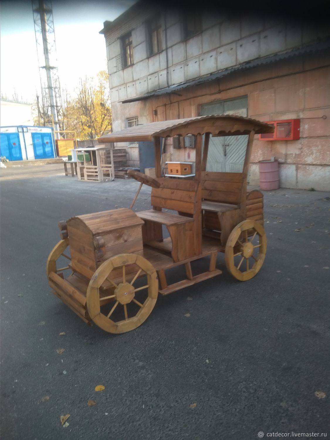 Первые машины деревянные