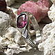 Silver ring with natural Purple Sapphire. Rings. Bauroom - vedic jewelry & gemstones (bauroom). My Livemaster. Фото №4