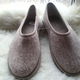 Slippers made of felt with heel, Slippers, Moscow,  Фото №1