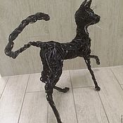 Для дома и интерьера handmade. Livemaster - original item Скульптура для сада "Ориентальная кошка". Handmade.