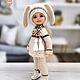 Clothes for Paola Reina dolls. Cream set with long ears)). Clothes for dolls. DeSouris (desouris). Online shopping on My Livemaster.  Фото №2