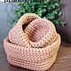 Корзины вязаные, с отворотом. Набор из 3 шт. Корзины. Knitted basket. Ярмарка Мастеров.  Фото №4