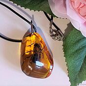 Украшения handmade. Livemaster - original item Pendant Bee in resin amber pendant amulet under amber. Handmade.