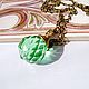 Pendant-green crystal. Pendants. Lepushkin larchik. Online shopping on My Livemaster.  Фото №2