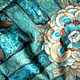 Batik scarf 'turquoise fantasy'. Shawls1. OlgaPastukhovaArt. My Livemaster. Фото №6