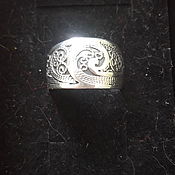 Винтаж handmade. Livemaster - original item Vintage rings: silver filigree ring. Handmade.
