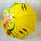 Umbrella with hand painted Tiger Lilies umbrella-cane pattern. Umbrellas. UmbrellaFineArt. Online shopping on My Livemaster.  Фото №2