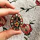 Винтаж: Винтажная брошь с микромозаикой. Броши винтажные. Vintagebaraholka. Ярмарка Мастеров.  Фото №6