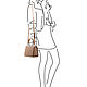 Маленькая женская кожаная сумка через плечо AINALHAI. Сумка через плечо. 'BOA'. Ярмарка Мастеров.  Фото №6