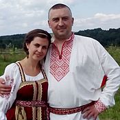 Русский стиль handmade. Livemaster - original item Shirt men`s Slavic linen. Handmade.