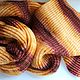 Шарф вязаный женский "Медовик". Шарфы. Вязаный текстиль (knitted textiles). Интернет-магазин Ярмарка Мастеров.  Фото №2